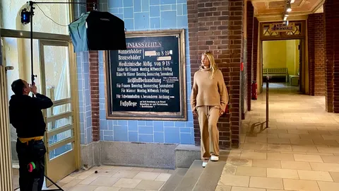 Franziska van Almsick im Stadtbad Lichtenberg