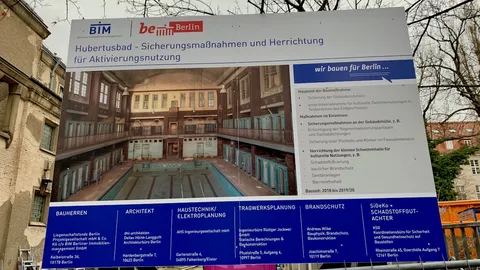 Bauaktivitäten am Stadtbad