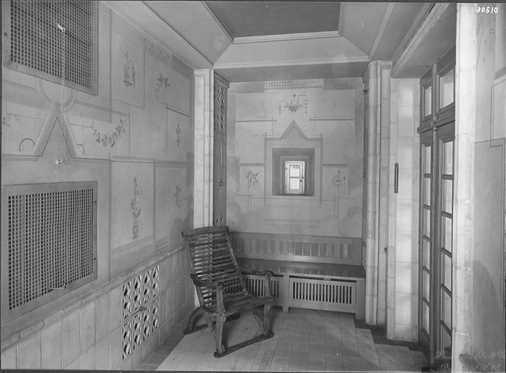 Dampfbad – Historische Aufnahme